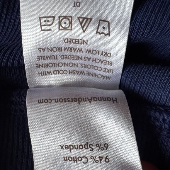 Hanna Andersson Girls Navy Ribbed Leggings Size 10 / 140 | Soft Cotton - Picture 10 of 11